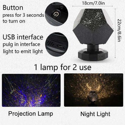 Star Projector Constellation Night Light